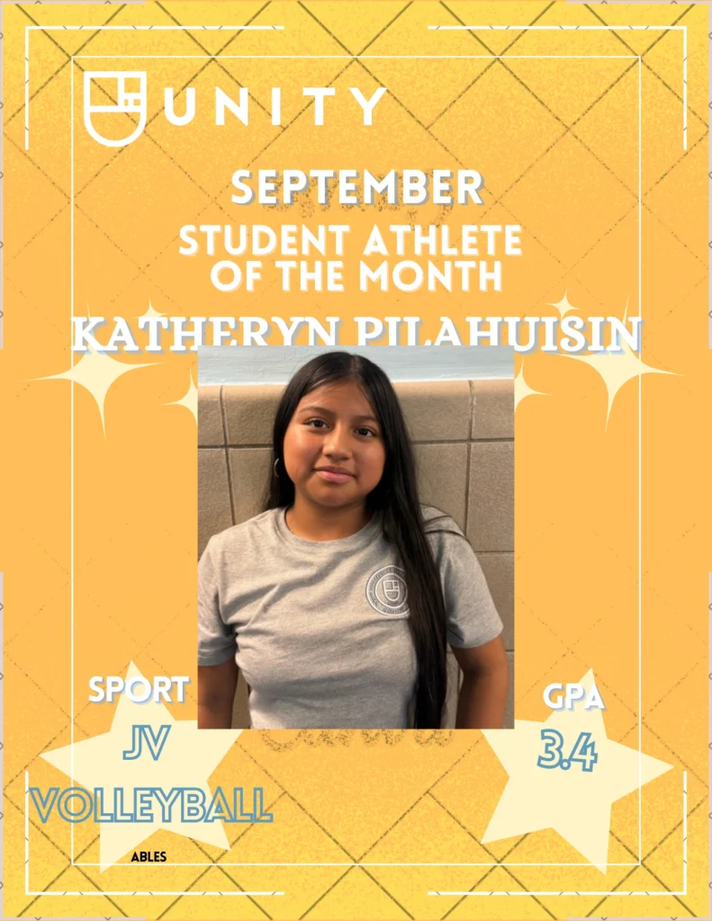 Katheryn Pilahuisin student-athlete recognition poster