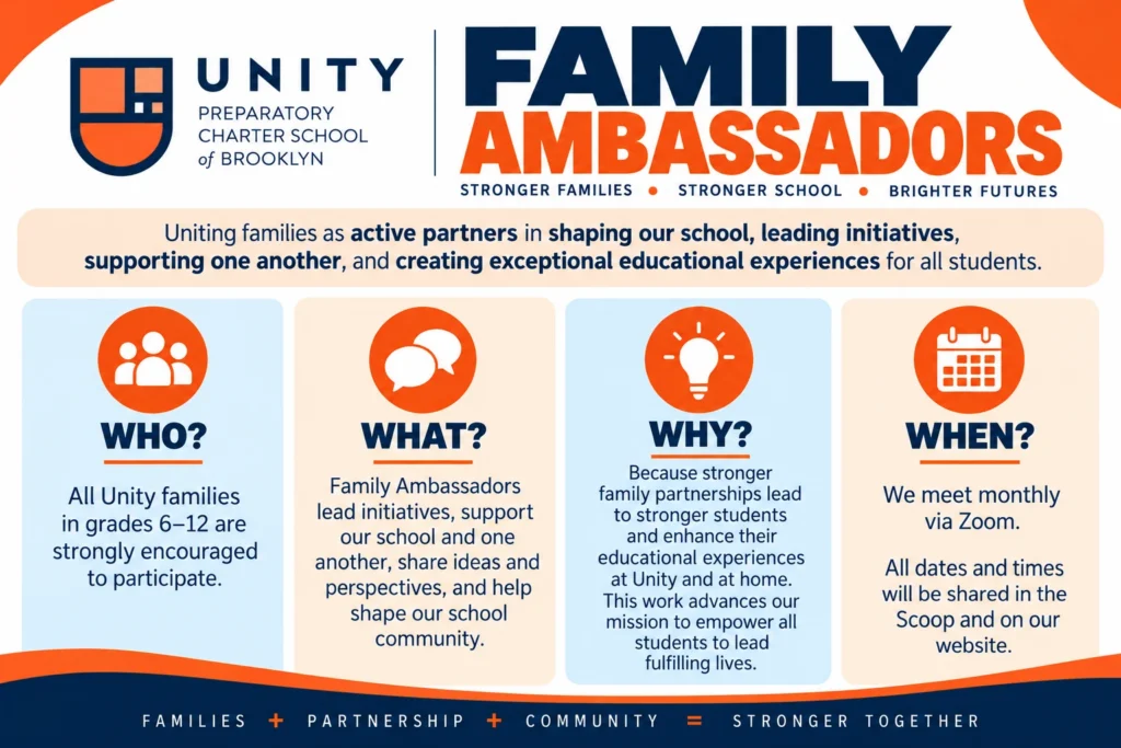 Family Ambassadors meeting recap and next meeting details