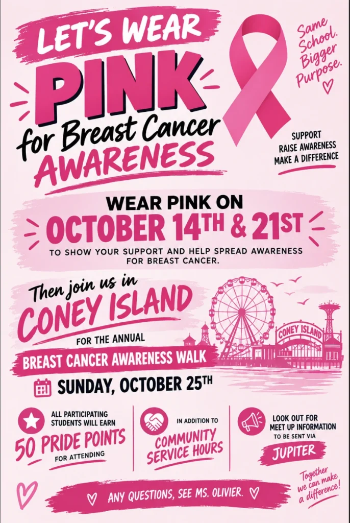 Breast cancer awareness: wear pink and join the October 25 walk